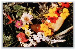 Orchids and Hisbiscus Flowers Hawaii HI UNP Unused Chrome Postcard V9 - £2.30 GBP