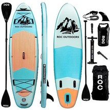 Roc Inflatable Stand Up Paddle Boards with Kayak Seat &amp; Premium SUP Paddle Board - £321.38 GBP