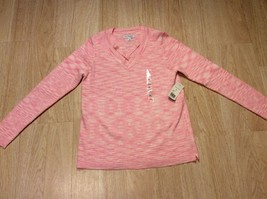 KIM ROGERS Petite Shirt Women’s Size PL Pink 78% Acrylic 22% Polyester - $15.15
