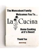 La Cucina Restaurant Vintage Matchbook  Mencoboni Matches Unstruck E19E - $27.15 CAD