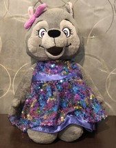 Fiesta Great Wolf Lodge Violet The Wolf 15&quot; Plush Stuffed Animal W/ Sequin Dress - $18.69