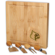 Louisville Cardinals Etched Logo Bamboo Cutting Board with Utensils 9.4&quot; L - $66.33