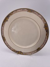 Mikasa Prose Fine China 8 1/2 in Salad Luncheon Plate LAC79 Gray Pink Gold Trim - £11.06 GBP
