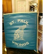 Vintage St Paul Vikings Seat Cushion Blue Highland Illinois Advertisemen... - £23.32 GBP