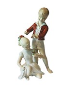 Wallendorf Antique Porcelain Figurine vtg Victorian Germany W 1764 Boy G... - £233.58 GBP