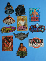 WWF World Wrestling Federation 11 pc Set Rock Tripe H Kane Vending Stickers #1 - £29.37 GBP