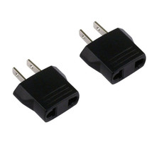 2 X New Travel Adapter Flat Plug from 220V to 110V USA - $15.99