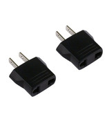 2 X New Travel Adapter Flat Plug from 220V to 110V USA - £12.58 GBP