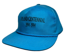 Vintage Upland Centennial 1894-1994 Light Blue Rope Yupoong Snapback Hat Cap - £14.23 GBP