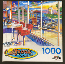 California Dreams Diner Hangout 1000 Piece Puzzle 27&quot;x20&quot;, CraZArt, Bran... - $15.00