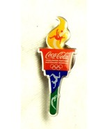 Lapel Cap Hat Pin Coca Cola 2016 Olympics Rio de Janeiro Torch No Pkg - £2.32 GBP
