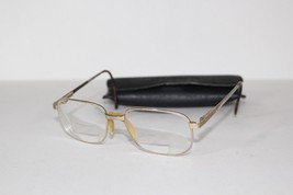 Vintage Boulevard Boutique 3126 Rectangular Wrap Stem Bifocals Eyeglasses Silver - £16.25 GBP