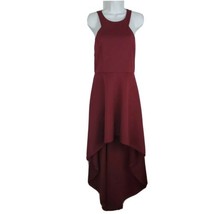 Jemma Crimson Red Sleeveless Hi Low Dress Women&#39;s Size L - $23.46