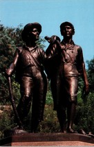 The Tom &amp; Huck Statue at the Foot of Cardiff Hill Postcard PC185 - £3.72 GBP