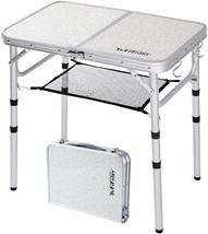 Yufifairy Small Folding Camping Table With Mesh Layer 3 Heights 2 Foot, ... - $43.98