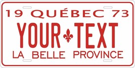 Quebec 1973 License Plate Personalized Custom Auto Bike Motorcycle Moped Tag - $10.99+