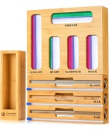 Calmbee 9 In 1 Storage Bag Organizer For Kitchen Drawer, Bamboo Foil And... - $64.96