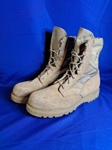 Vibram Mondo PT 8430 UFCW Men’s Sz 13R Military Boots Steel Toe Tan Hot Weather - £48.29 GBP