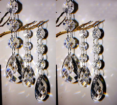 30/50Pc Acrylic Crystal Bead Garland Chandelier Hanging Wedding Party Ho... - $13.32+
