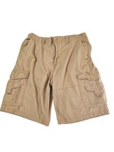 London Fog Cargo Pocket Tan Cotton Short Size 34 - £14.38 GBP