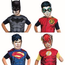 DC Comics Boys Cosplay Dress-Up Costume Batman Robin Flash Superman - £23.91 GBP