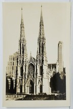Rppc St. Patrick&#39;s Cathedral NYC Real Photo c1920&#39;s-30&#39;s Real Photo Postcard N15 - £11.98 GBP