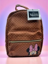 Fast Forward Disney Minnie Mouse Polka Dots Backpack Purse Brown NWT - $21.77