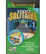 1000 Best Solitaire Games plus Pokeringo Bingo PC CD-Rom by Cosmi  for W... - $19.80