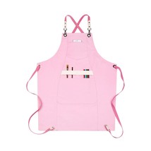 Beautiful Nail Tech Artist Salon Aprons For Women With Pocket - £15.73 GBP