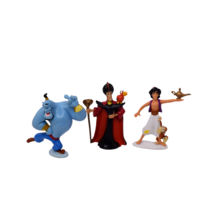 Lot of 3 Vintage Disney Aladdin Figures Cake Toppers Genie, Aladdin, Jafar - £9.46 GBP