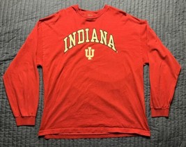 Steve And Barry’s Indiana Hoosiers Long Sleeve T Shirt Men’s Size XXL Red - $19.80