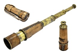 Brass Nautical Antique Telescope - 18 inches Long Made Of Good Quality Brass And - £47.15 GBP