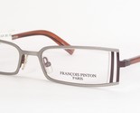 Gafas Raras Francois Pinton Paris X92 L498 Plata / Burdeos / Marrón 48-1... - $3,227.32 MXN