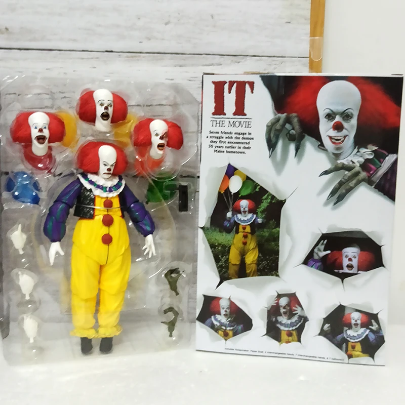 Eca joker stephen king clown pennywise action figure toys for halloween decoration gift thumb200