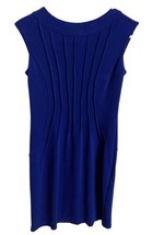 Forever womens 8 Royal blue  Sleeveless fit and Flare Knee Length knit D... - £9.53 GBP