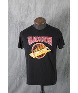 Vancouver Canucks Shirt (VTG) - Block Script with Speeding Skate Logo - ... - $68.73 CAD