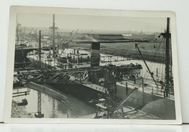 Ship Yard Cranes Construction Ship Building Postcard F16 - £5.58 GBP