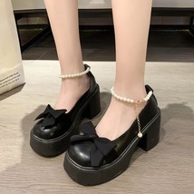 Women Shoes New Girl Lolita Shoes JK Uniform Shoes PU Leather Heart Ankle with M - £30.18 GBP