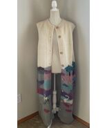 Vintage Susan Vale Hand Knitted Mohair Sweater Floor Length Pockets Buttons - $5,210.64 MXN