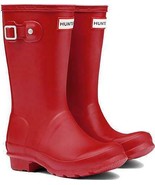 Brand New Hunter Original Big Kids Rain Boots Military Red Size 4B/5G EU36 - £54.82 GBP