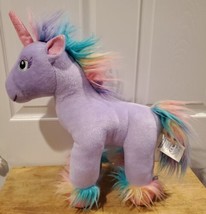 Build A Bear Purple Unicorn Horse With Sound Fairy Friend Stuffed Animal 17&quot; BAB - £15.20 GBP