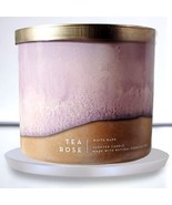 Bath &amp; Body Works Tea Rose 3 Wick Candle 14.5 oz. New 2022 - $41.08 CAD