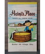 Heini&#39;s Place Bunker Hill Village Cheese House Ohio Notepad 24pgs Unused... - $12.58