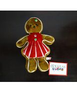 Christmas Gingerbread Cookie Plush Stuffed Girl Doll, Douglas Cuddle Toys - $408.81 MXN