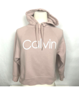 Calvin Klein Performance Hoodie Womens XS Sweatshirt Drawstring Blush Pink - £14.08 GBP