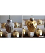 22 Martha Stewart Collection Walnut Nut (10) Acorn (12) Christmas Orname... - $24.65