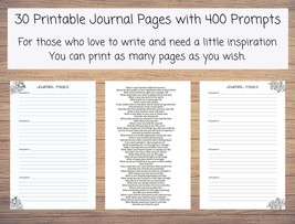 Instant Download of 30 Printable Journal Pages and over 400 Journal Prom... - £1.59 GBP