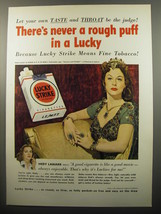 1950 Lucky Strike Cigarettes Advertisement - Hedy Lamarr - £14.46 GBP