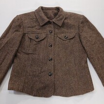 Vintage Bentley Arbuckle Women's 6 Brown 5-Button Lamb Wool Blend Blazer Jacket  image 10