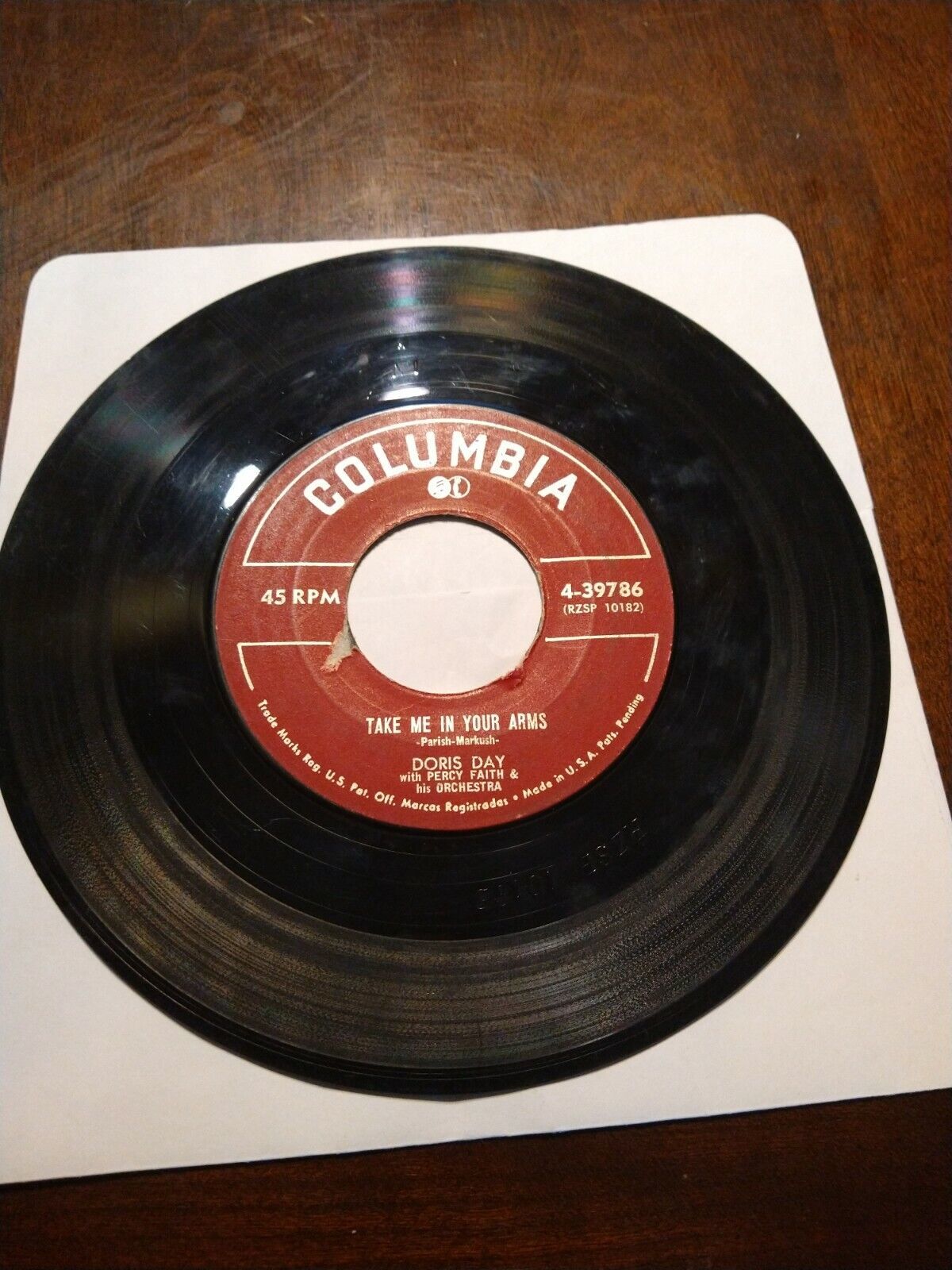 Doris Day When I Fall In Love / Take Me In Your Arms Columbia 4-39786 - $2.96